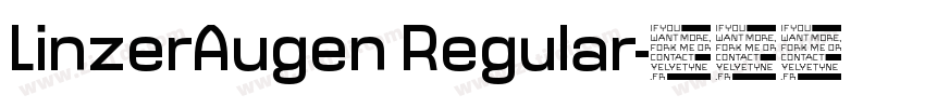 LinzerAugen Regular字体转换